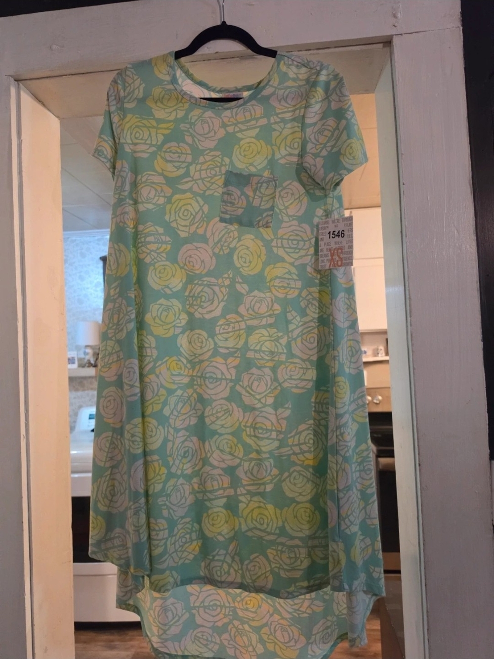 LuLaRoe Mint Floral Midi Dress